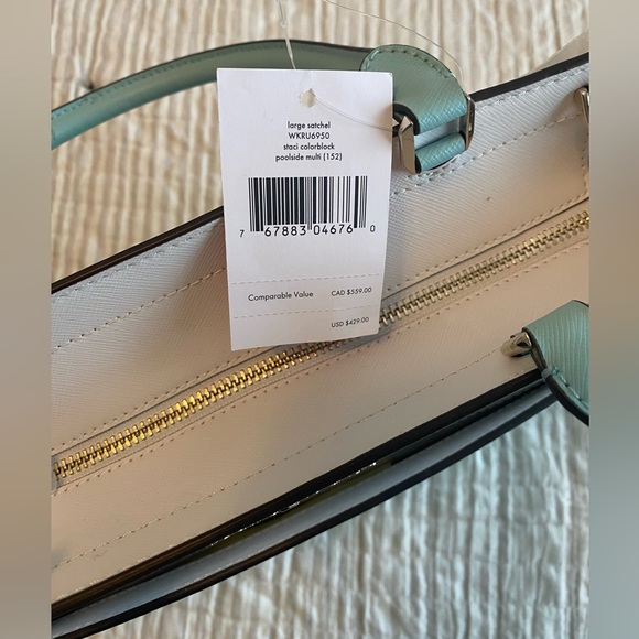 Kate Spade Large Staci Colorblock Satchel - Picture 7 of 8